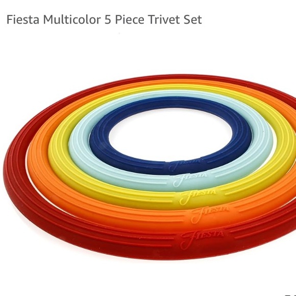 NWT- Fiesta 5 piece Trivet Set - Picture 3 of 12